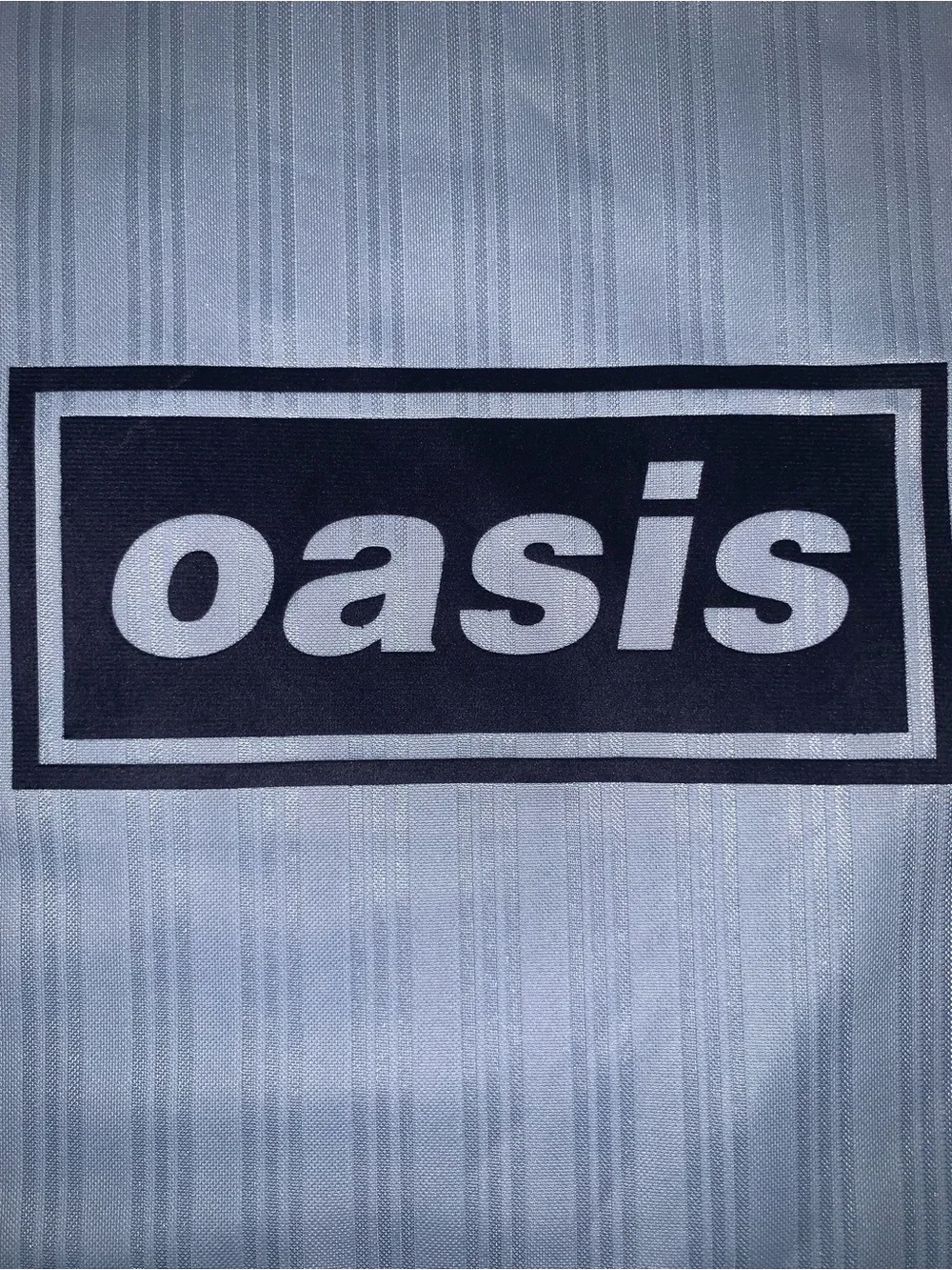 Adidas x Oasis Tour Jacquard Jersey Shirt Light Blue Live 25 Size: 2X-Large